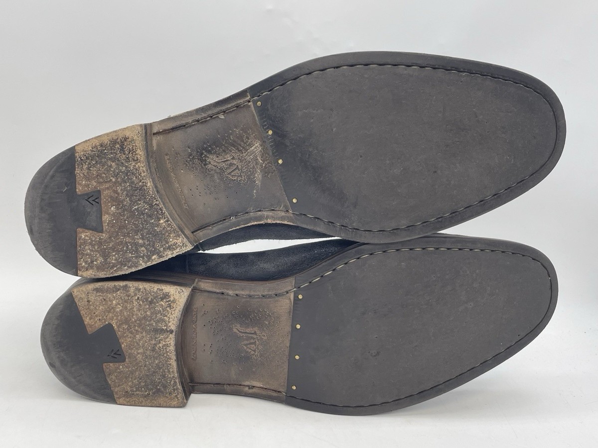 John Varvatos Fleetwood Sharpei Smoke Grey Suede Chelsea 
