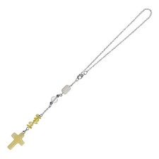 Crystal Cross Hanging Car Charm for Rearview Mirror, Yellow
