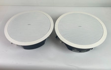 Lot of 2 QSC AD-C6T-LP White 6.5" Low Profile 70/100V Ceiling Speakers