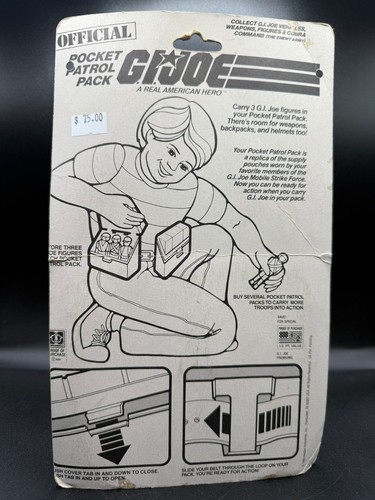 Vintage GI Joe Belt & Pocket Patrol Pack FIgure Carrying Case Original Hasbro - Picture 2 of 2