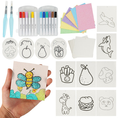 Magic Foam Textur Malset 44 Teile Magic Puffy Paint 3D Zeichnung Leinwand DIY-