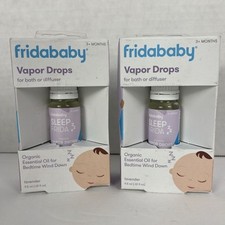 Fridababy Vapor Drops Organic Essential Oil Lavender Bath Bed 0.32 oz Lot of 2
