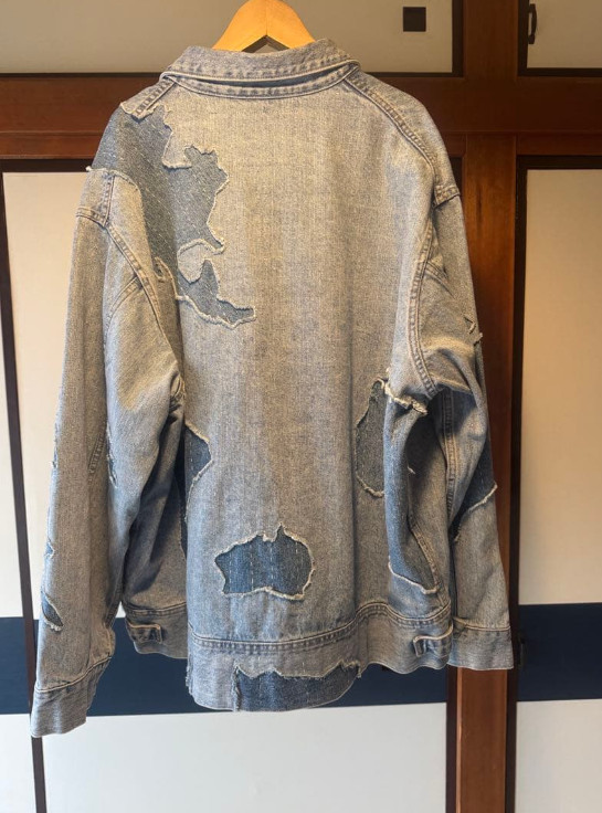 Levi's Patchwork Utility Trucker Jacket Indigo Bl… - image 2