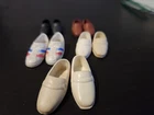 Vtg Mattel Ken Doll Shoe Lot 5 Pairs 1960s 1970s Loafers Sneakers Mod Era Origin