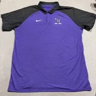 Nike MLB Men’s Colorado Rockies Purple Black Sri Fit Polo Shirt Sz XL