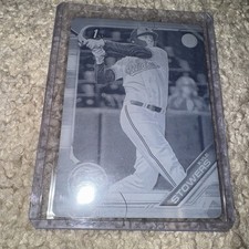 2019 Bowman Draft Kyle Stowers Rc #BD-76 Printing Plate Cyan 1/1  Marlins Gem
