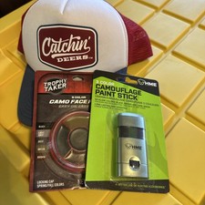 New Hunting Face Paint X2 And A Hat