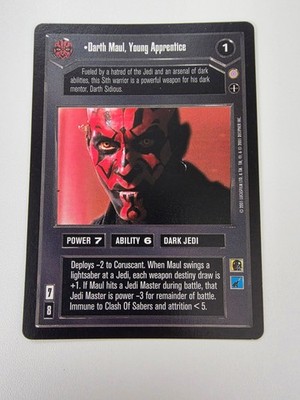 Star Wars CCG Decipher SWCCG: Darth Maul, Young Apprentice coruscant