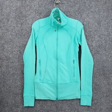 lululemon athletica Define Jacket Women 4 Mint Green Full Zip Thumbholes Nylon
