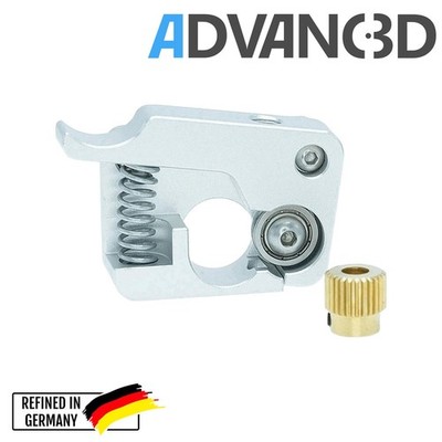 Advanc3D MK9 Aluminium Extruder Upgrade für Makerbot CTC linke Seite silber DIY