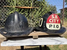 Lot of 2 Vintage Fireman Helmets MSA Topgard ...