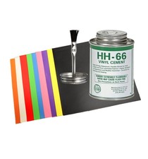 Vinyl Repair Kit Patches for Inflatable Bounce House 8x8 with HH-66 Glue Cement
