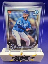 2025 Bowman Chrome Noah Cameron Red Rookie Badge Refractor