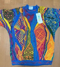 COOGI Multicolor Oversized Sweater 3D Knit Men's Size M 90s Made in Australia