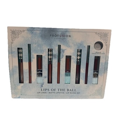 Profusion Cosmetics LIPS OF THE BALL Lip Liner, Matte Lipstick & Lip Gloss Set