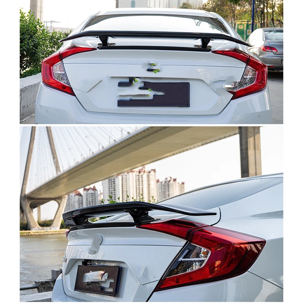 Carbon Fiber Rear Trunk Spoiler Lip Roof Tail Wing 55'' For Audi R8 Coupe 20-24