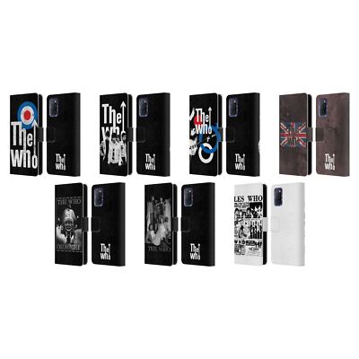 OFFIZIELLE THE WHO BAND KUNST BRIEFTASCHE HÜLLE HUELLE AUS LEDER FÜR OPPO HANDYS