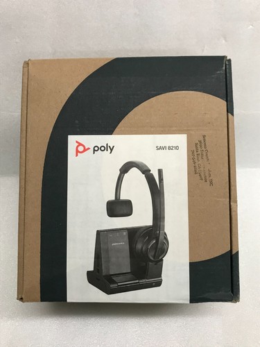 NIB Plantronics Poly Savi 8210 Office Wireless Headset DECT 8210