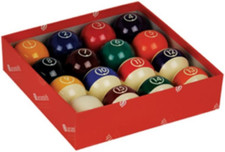 Continental 2 1/4" Regulation Pool Ball Set - 16 High-Quality Balls