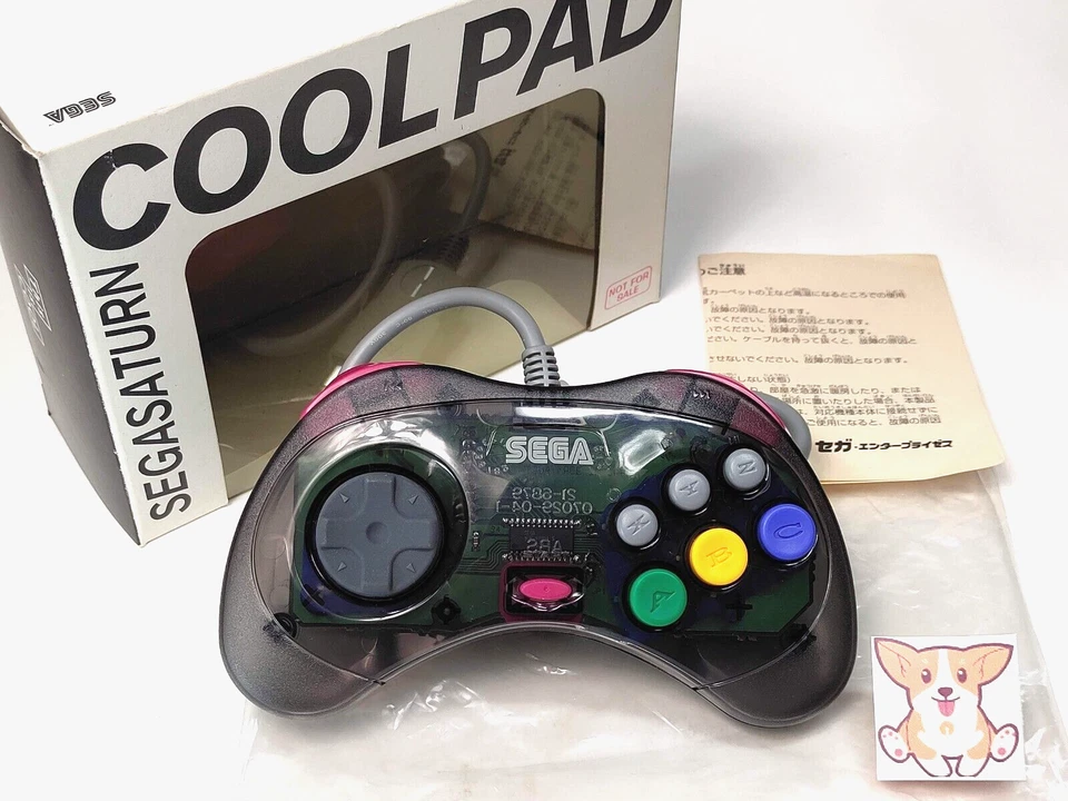 SEGA SATURN SS Coolpad Controller HSS-0101 Skeleton w/Box Official Sega Japan - Image 2 of 4