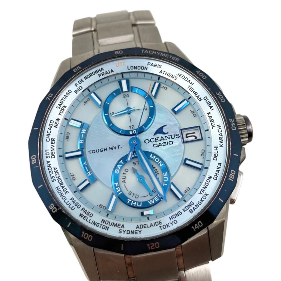 か*も様 CASIO OCEANUS Manta OCW-S2000 Casio Oceanus Manta OCW-S2000-2AJF Solar Watch Blue Dial