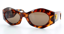 Gianni Versace Vintage 90s Oval Hip Hop Sunglasses Medusa 422 COL280 Case
