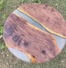 30" Epoxy Resin Coffee Table Top Unique Design for Living Spaces