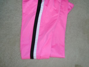 neon pink track pants