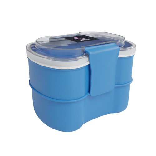 4 Contenitori Portasnack Con 4 Scomparti, Bento Box Per Adulti, Riutilizzabili, Per Preparazione Pasti (verde, Blu, Rosa, Beige)