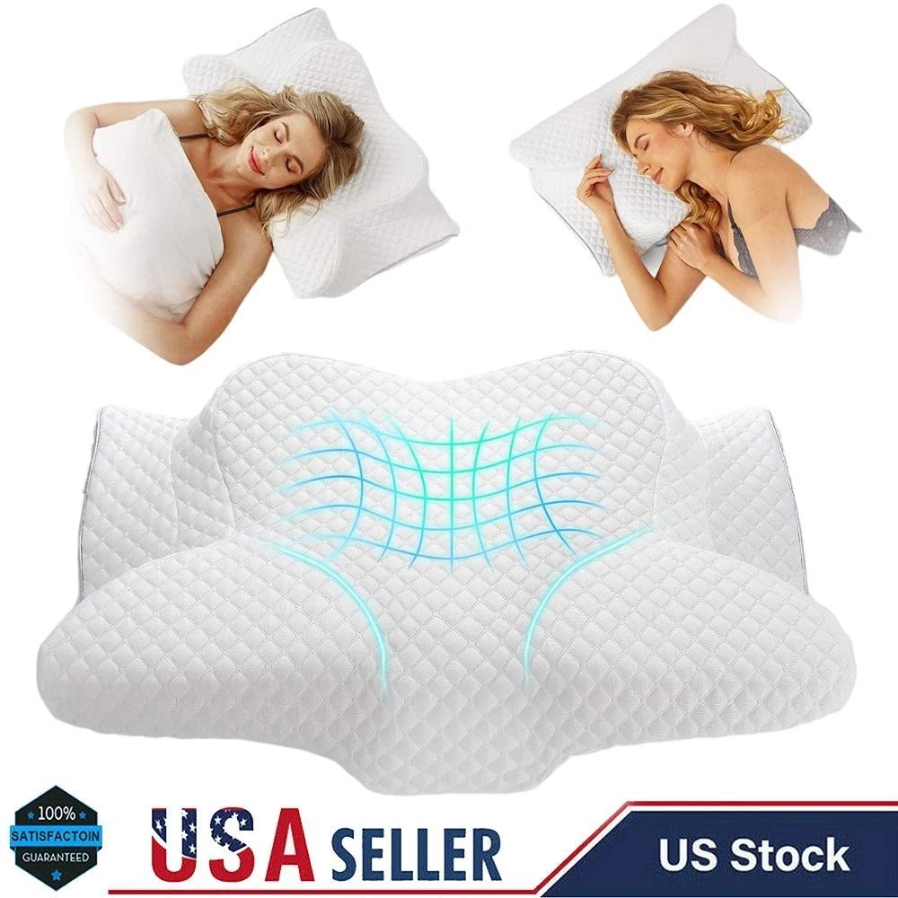 Memory Pillow for Neck & Shoulder Pain Relief for Side Back Angel