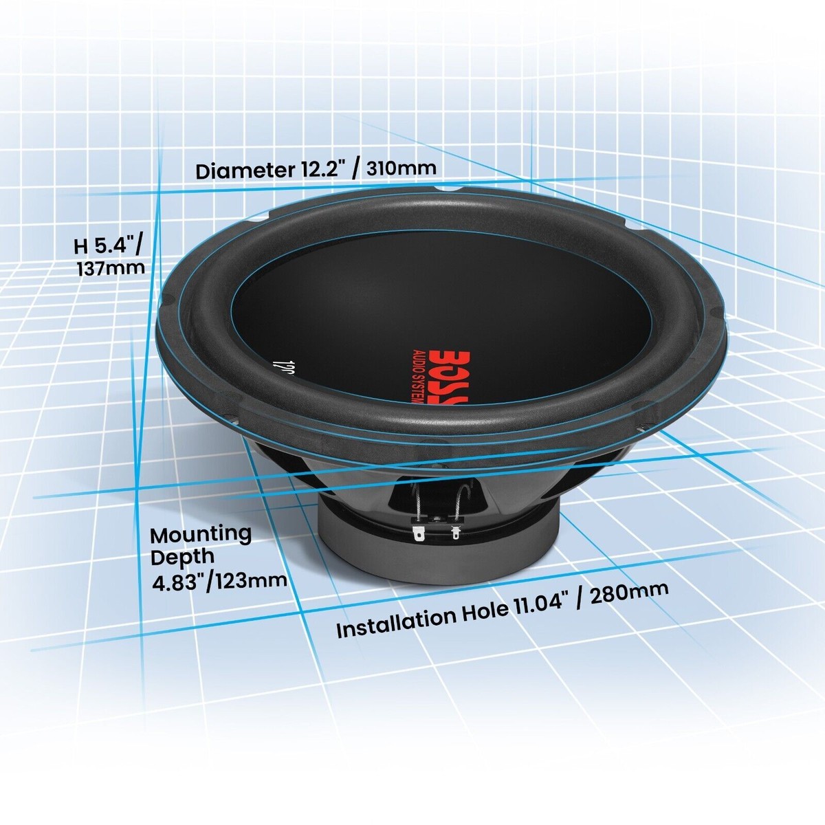 Woofer Speaker Boss Audio CXX124DVC 12