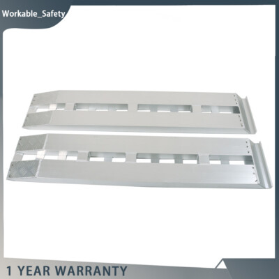#ad #ad 2Pcs Aluminum Heavy Duty Trailer Ramps Loading W Top Hook Attaching $159.60