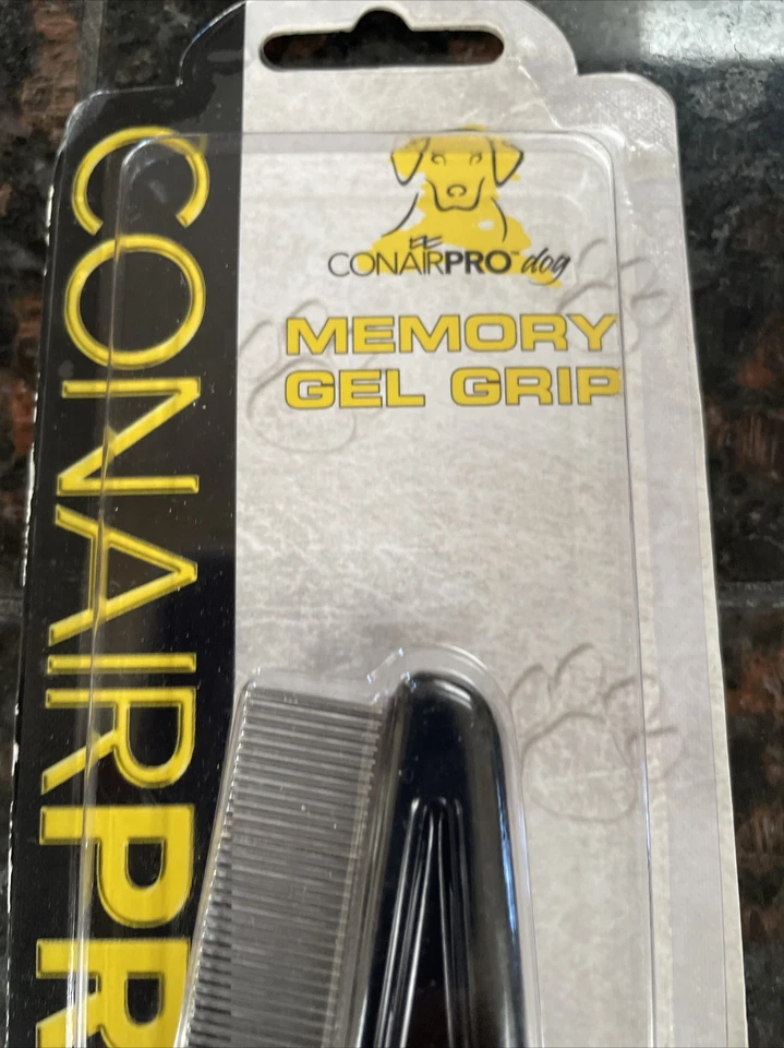 Peine antipulgas amarillo para perro Conairpro Pgrdfc, sin PGRDFC.  Nuevo Foto 4 de 4