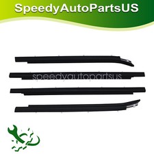 4pcs For 2004 2006 Toyota Tundra Double Cab Weatherstrip Outer Lower Window 4pcs For 2004 2006 Toyota Tundra Double Cab Weatherstrip Outer Lower Window