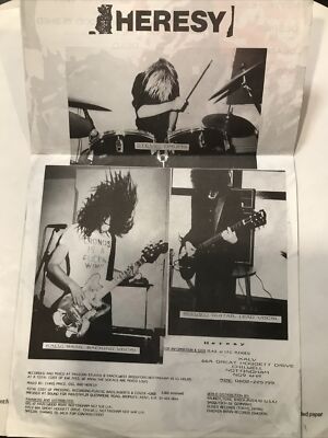 Heresy – Never Healed E.P. EP 1986 Earache – ear 1 UK VG+/VG+ UK