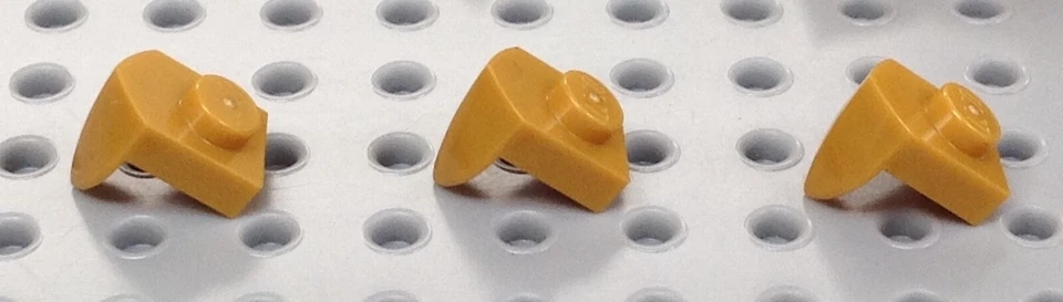 Lego Modified Pearl Gold 1x1 Tooth Brick Plate (15070) x20 *BRAND NEW* City - Image 2 of 2