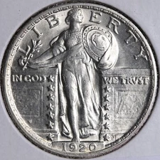 1920 Standing Liberty Silver Quarter BU *UNCIRCULATED* MS E265 QRCEC