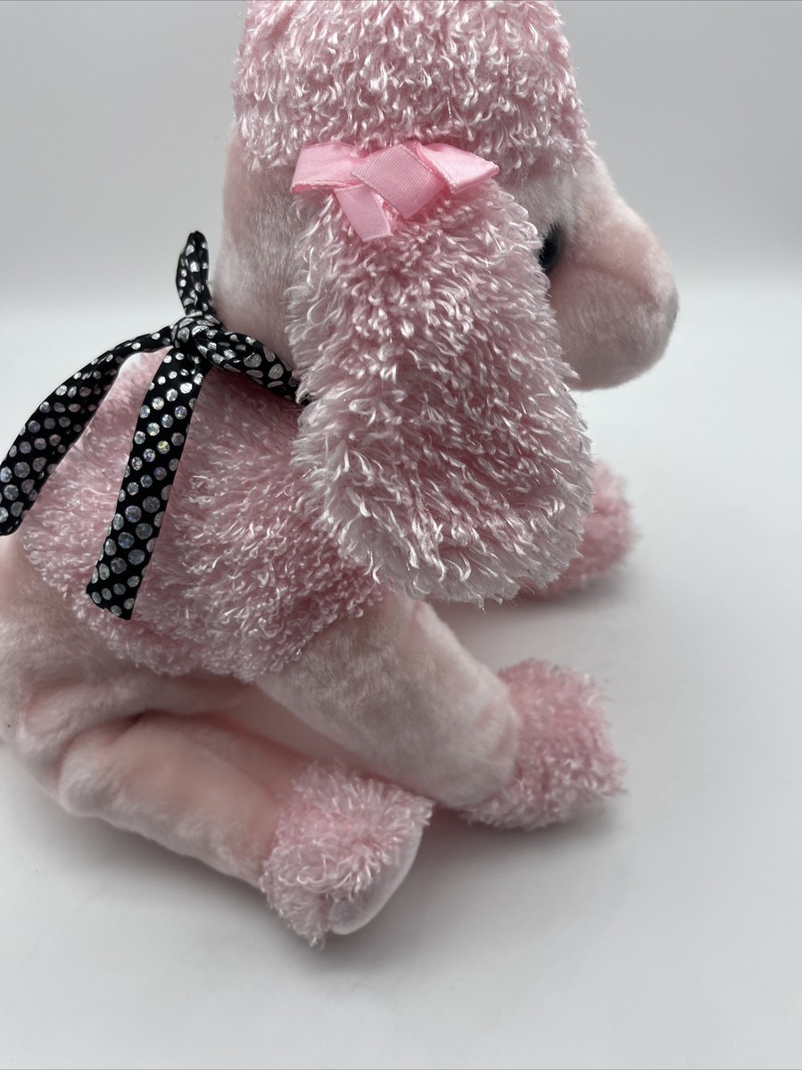 Ty Beanie Buddy BRIGITTE The Pink Poodle Dog Plush Stuffed Animal