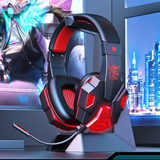 Professional Led Light Wired Gaming Headphones With Microphone For Computer PS4