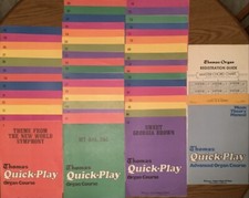 Lot of 54 Thomas Organ Quick-Play Course Materials / Sheet Music  Manuals