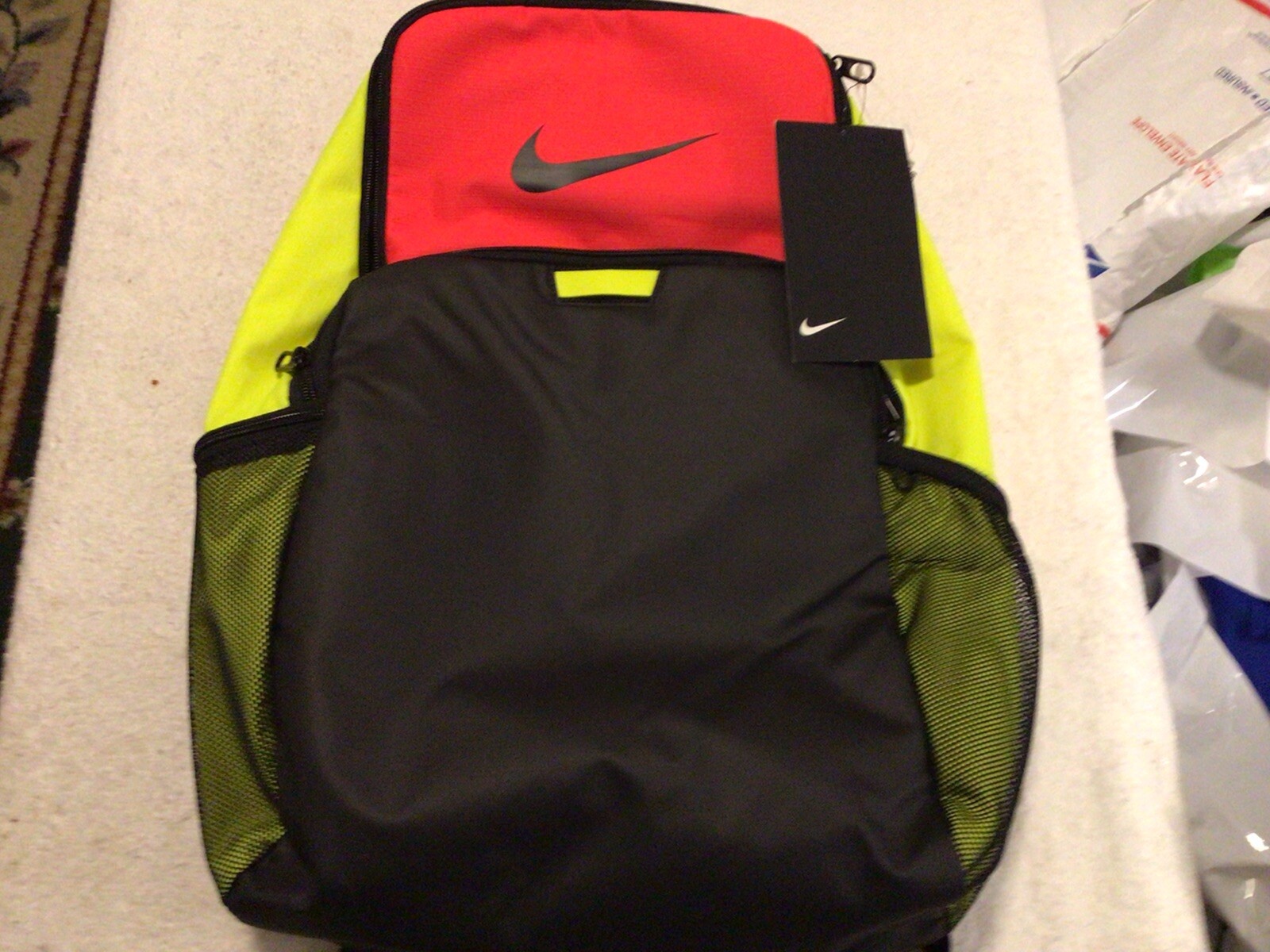 nike neon backpack