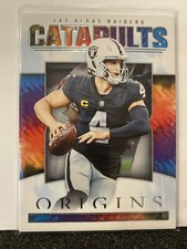 Derek Carr #CAT-8 Football Cards 2022 Panini Origins Catapults