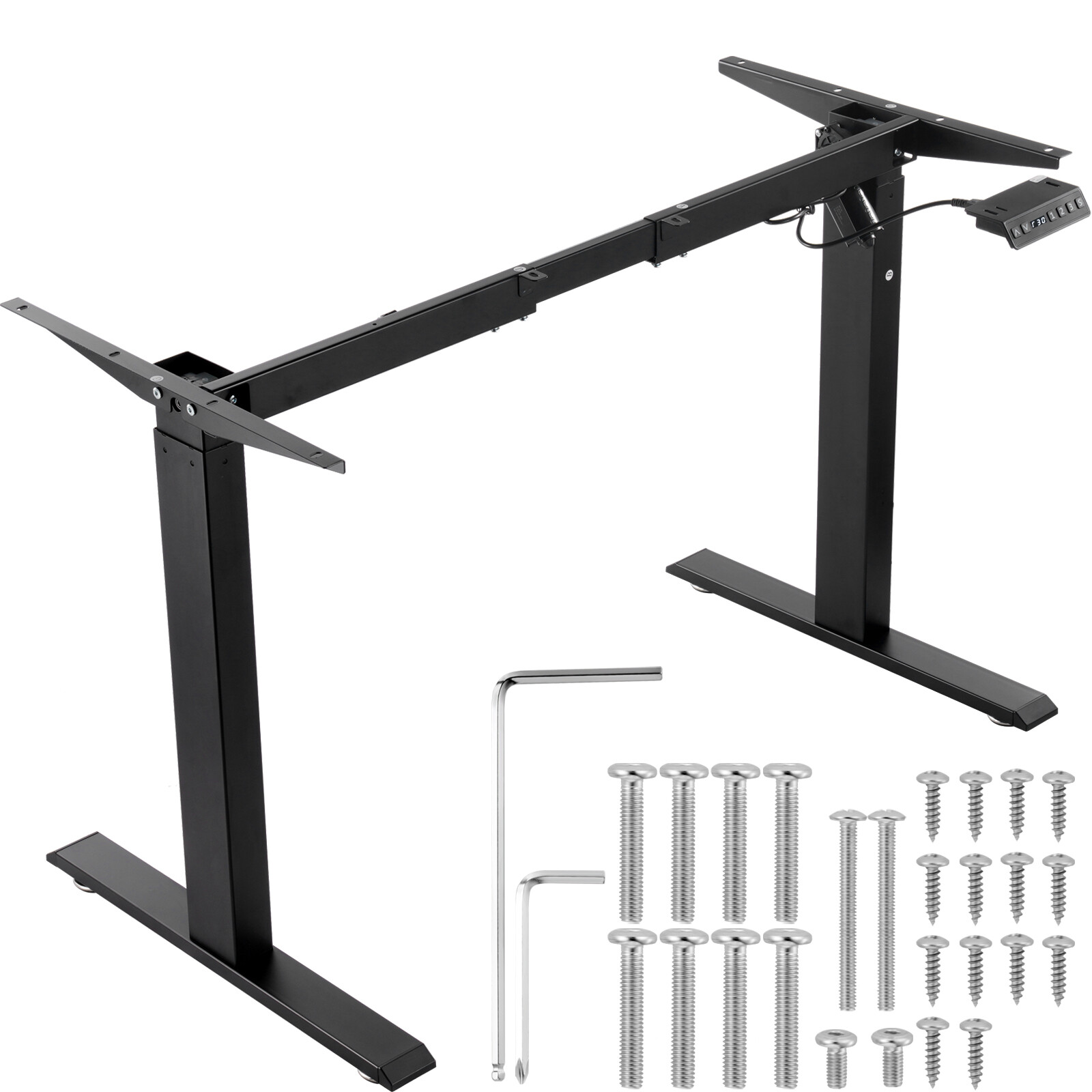 Cadre assis debout électrique VEVOR piétement de bureau ergonomique pour télétravail