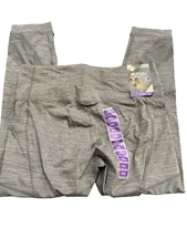 Members Mark Womens Compression Ankle Leggings Gray Four Way Stretch Sz 2XL NWT