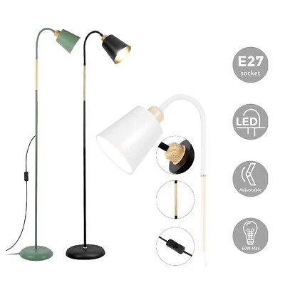 ANTEN Lampada da terra E27 lampada da terra LED illuminazione interna lampada da lettura verde/bianco/nero