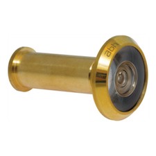 200 Degree Brass Door Viewer Acrylic Lens Bright Brass Repack