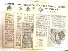 Counted Thread Society of America CSGA Newsletter Lot Of 4 Year 1978 Used