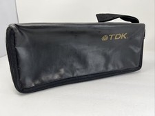 Vintage TDK Case Logic 15 Zippered Cassette Tape Storage Holder