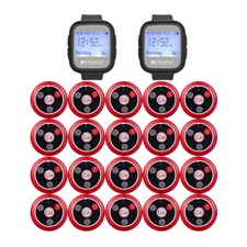 Retekess TD106 Restaurant Wireless Calling System 2 Watch 20 Call Button Bar