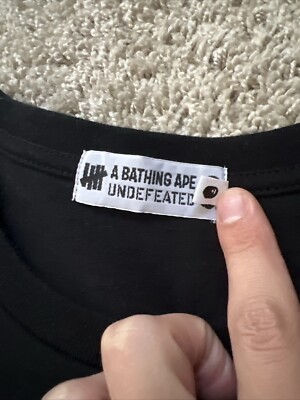 a bathing ape X undefeated サイズ XL Bape x Undefeated Tee XL Off-White Chrome Hearts Supreme UNDFTD | eBay